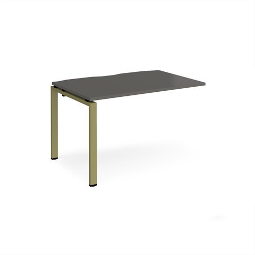 Adapt add on unit single 1200mm x 800mm - green frame storm grey top - E128-AB-GN-OG