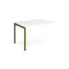 Adapt add on unit single 1200mm x 800mm - green frame White Top - E128-AB-GN-WH