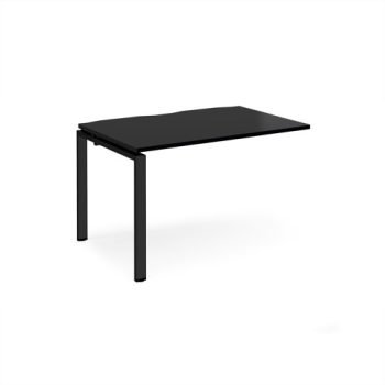 Adapt add on unit single 1200mm x 800mm - black frame black top - E128-AB-K-BK