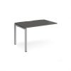 Adapt add on unit single 1200mm x 800mm - silver frame storm grey top - E128-AB-S-OG