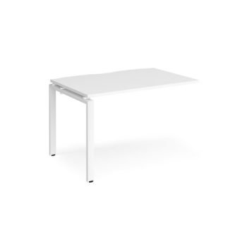 Adapt add on unit single 1200mm x 800mm - white frame White Top - E128-AB-WH-WH
