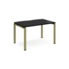 Adapt single desk 1200mm x 800mm - green frame black top - E128-GN-BK