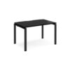 Adapt single desk 1200mm x 800mm - black frame black top - E128-K-BK