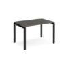 Adapt single desk 1200mm x 800mm - black frame storm grey top - E128-K-OG