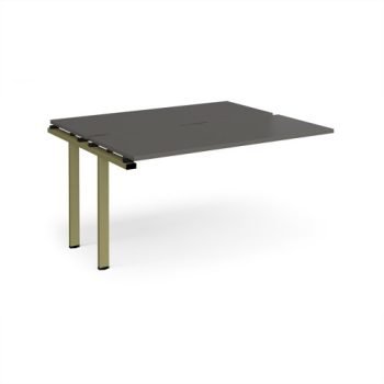 Adapt add on unit single 1400mm x 1200mm - green frame storm grey top - E1412-AB-GN-OG