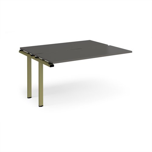 Adapt add on unit single 1400mm x 1200mm - green frame storm grey top - E1412-AB-GN-OG