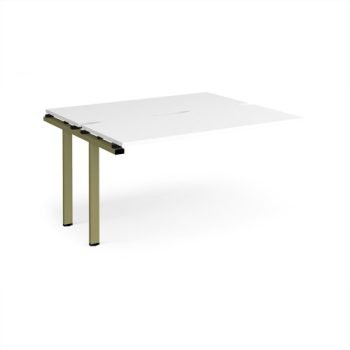Adapt add on unit single 1400mm x 1200mm - green frame White Top - E1412-AB-GN-WH