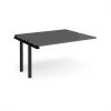 Adapt add on unit single 1400mm x 1200mm - black frame storm grey top - E1412-AB-K-OG