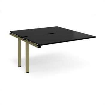 Adapt add on unit single 1400mm x 1600mm - green frame black top - E1416-AB-GN-BK