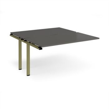 Adapt add on unit single 1400mm x 1600mm - green frame storm grey top - E1416-AB-GN-OG
