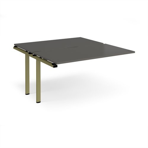 Adapt add on unit single 1400mm x 1600mm - green frame storm grey top - E1416-AB-GN-OG