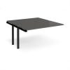 Adapt add on unit single 1400mm x 1600mm - black frame storm grey top - E1416-AB-K-OG