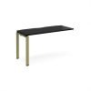 Adapt add on unit single 1400mm x 600mm - green frame black top - E146-AB-GN-BK