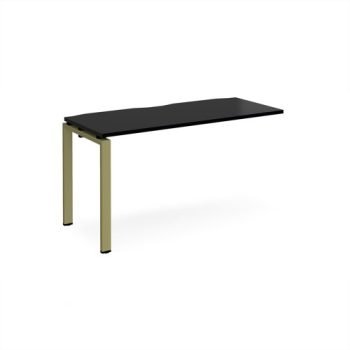 Adapt add on unit single 1400mm x 600mm - green frame black top - E146-AB-GN-BK