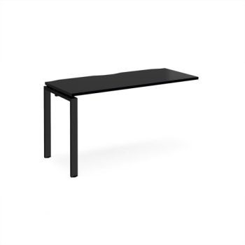 Adapt add on unit single 1400mm x 600mm - black frame black top - E146-AB-K-BK