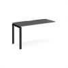 Adapt add on unit single 1400mm x 600mm - black frame storm grey top - E146-AB-K-OG