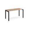 Adapt single desk 1400mm x 600mm - black frame Beech top - E146-K-B