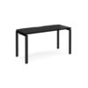 Adapt single desk 1400mm x 600mm - black frame black top - E146-K-BK
