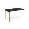 Adapt add on unit single 1400mm x 800mm - green frame black top - E148-AB-GN-BK