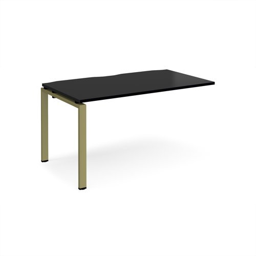 Adapt add on unit single 1400mm x 800mm - green frame black top - E148-AB-GN-BK
