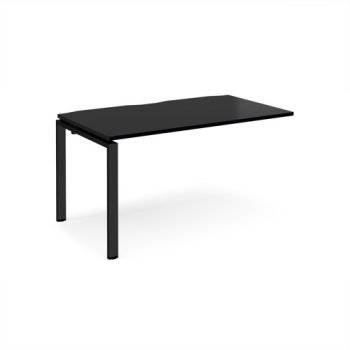 Adapt add on unit single 1400mm x 800mm - black frame black top - E148-AB-K-BK