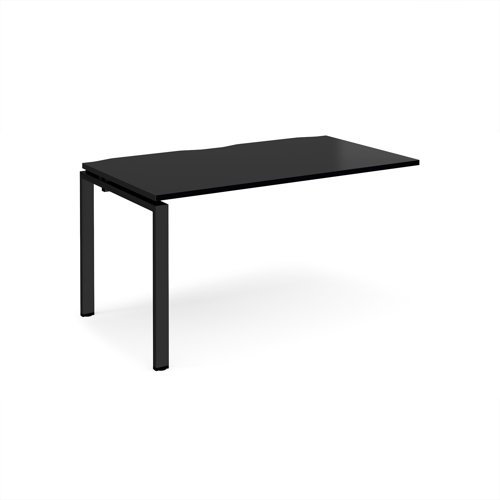 Adapt add on unit single 1400mm x 800mm - black frame black top - E148-AB-K-BK