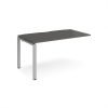 Adapt add on unit single 1400mm x 800mm - silver frame storm grey top - E148-AB-S-OG