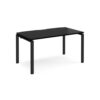 Adapt single desk 1400mm x 800mm - black frame black top - E148-K-BK