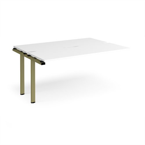 Adapt add on unit single 1600mm x 1200mm - green frame White Top - E1612-AB-GN-WH