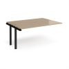 Adapt add on unit single 1600mm x 1200mm - black frame Kendal Oak Top - E1612-AB-K-KO
