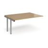Adapt add on units back to back 1600mm x 1200mm - silver frame Oak Top - E1612-AB-S-O