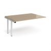 Adapt add on unit single 1600mm x 1200mm - white frame Kendal Oak Top - E1612-AB-WH-KO