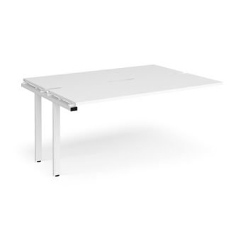 Adapt add on units back to back 1600mm x 1200mm - white frame White Top - E1612-AB-WH-WH
