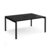 Adapt back to back desks 1600mm x 1200mm - black frame black top - E1612-K-BK