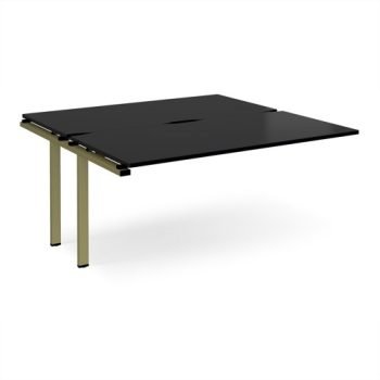 Adapt add on unit single 1600mm x 1600mm - green frame black top - E1616-AB-GN-BK