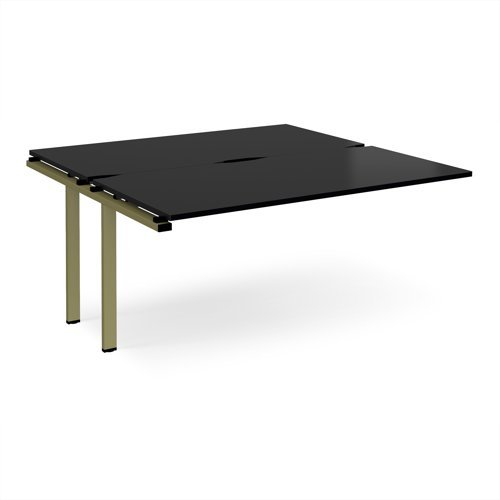 Adapt add on unit single 1600mm x 1600mm - green frame black top - E1616-AB-GN-BK