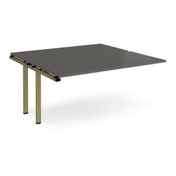 Adapt add on unit single 1600mm x 1600mm - green frame storm grey top - E1616-AB-GN-OG