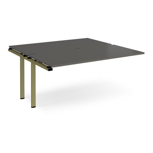 Adapt add on unit single 1600mm x 1600mm - green frame storm grey top - E1616-AB-GN-OG