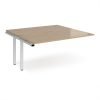 Adapt add on unit single 1600mm x 1600mm - white frame Kendal Oak Top - E1616-AB-WH-KO