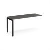 Adapt add on unit single 1600mm x 600mm - black frame storm grey top - E166-AB-K-OG