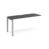 Adapt add on unit single 1600mm x 600mm - silver frame storm grey top - E166-AB-S-OG