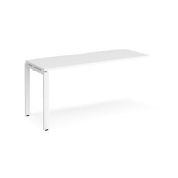 Adapt add on unit single 1600mm x 600mm - white frame White Top - E166-AB-WH-WH