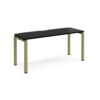 Adapt single desk 1600mm x 600mm - green frame black top - E166-GN-BK