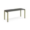 Adapt single desk 1600mm x 600mm - green frame storm grey top - E166-GN-OG