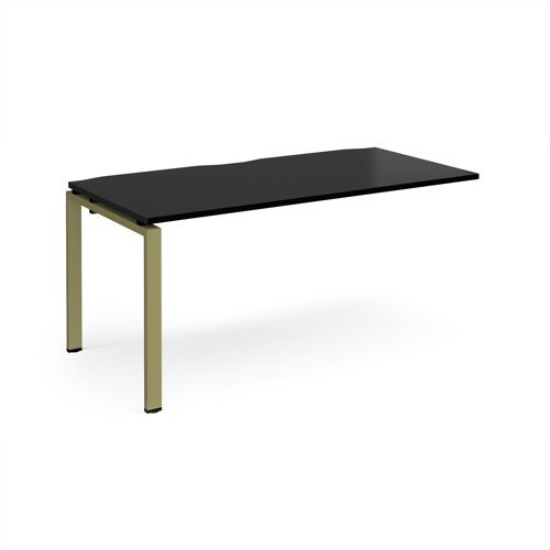 Adapt add on unit single 1600mm x 800mm - green frame black top - E168-AB-GN-BK