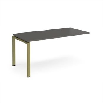 Adapt add on unit single 1600mm x 800mm - green frame storm grey top - E168-AB-GN-OG
