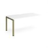 Adapt add on unit single 1600mm x 800mm - green frame White Top - E168-AB-GN-WH