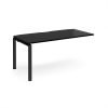 Adapt add on unit single 1600mm x 800mm - black frame black top - E168-AB-K-BK