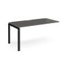 Adapt add on unit single 1600mm x 800mm - black frame storm grey top - E168-AB-K-OG