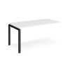 Adapt add on unit single 1600mm x 800mm - black frame White Top - E168-AB-K-WH